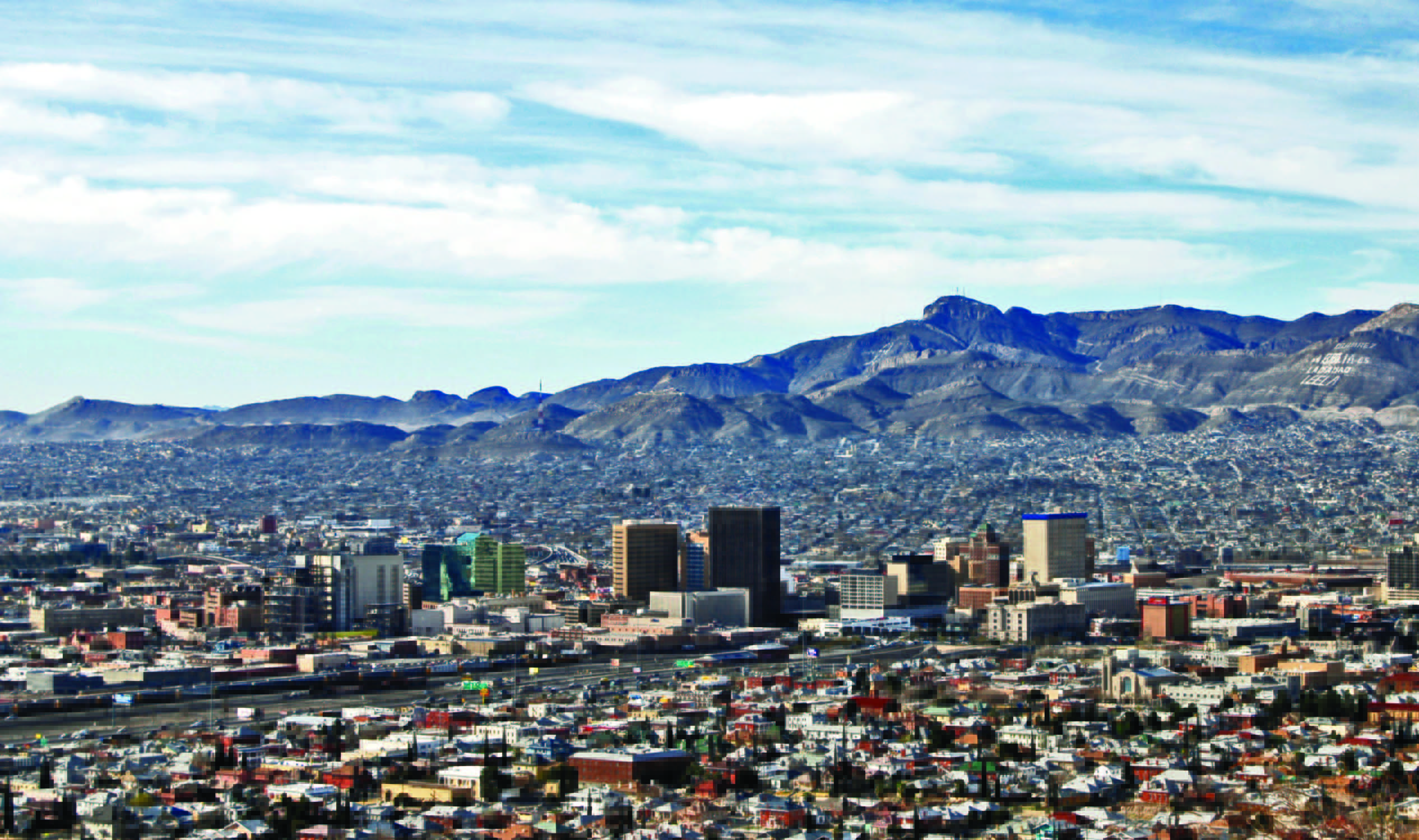aerial view of el paso texas