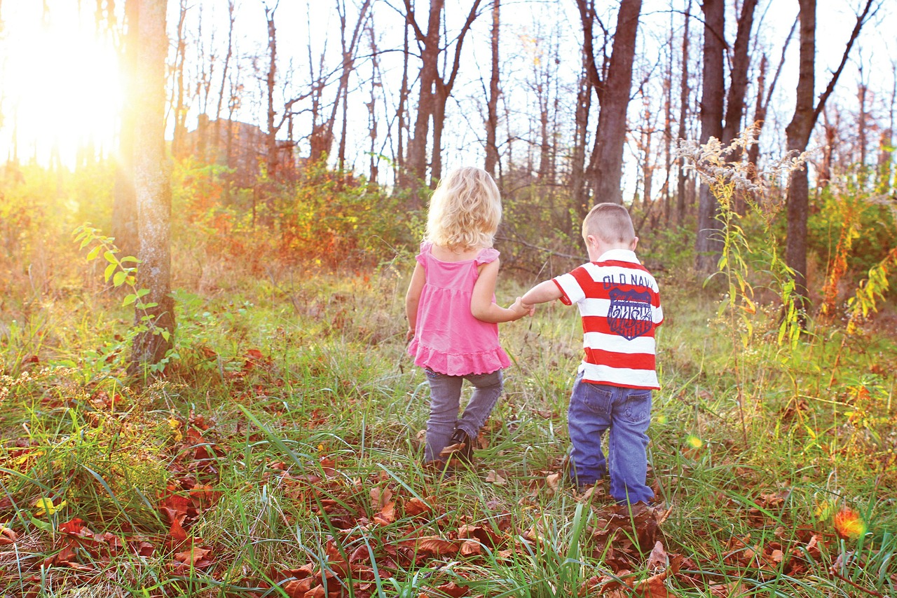 kids holding phone