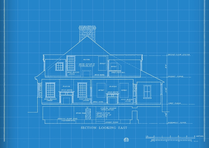 blue print of a house