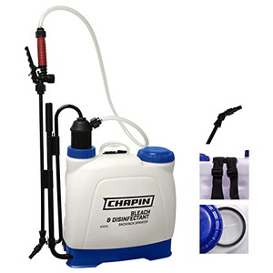 Chapin International 61575 Bleach & Disinfectant Backpack Sprayer, 4 gal
