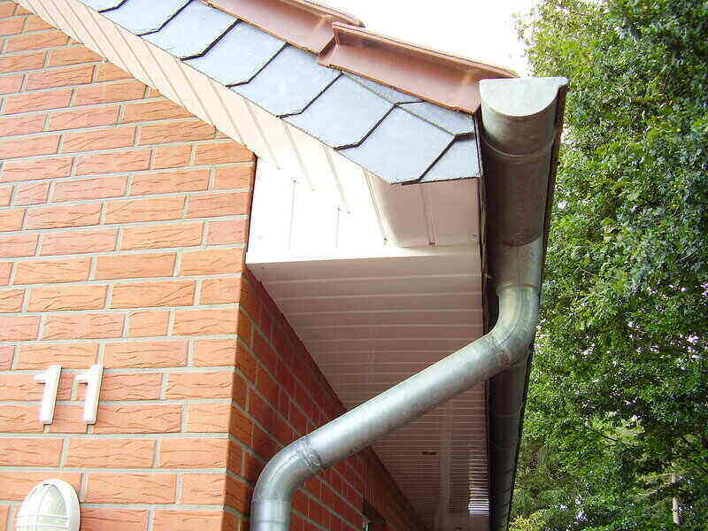 Half-Round Gutters in the Top Roof