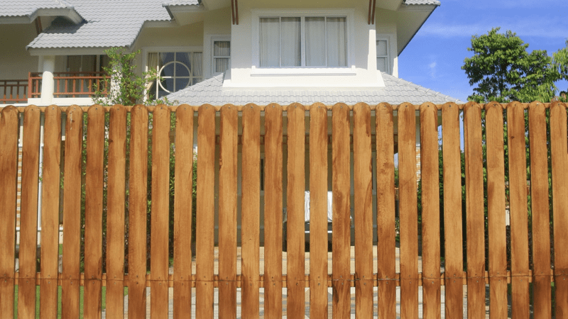 Wooden fence