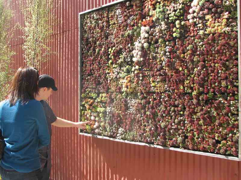 vertical wall