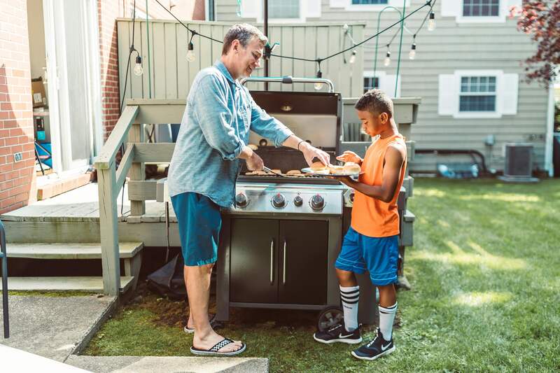 Cooking/Grilling in the backyard