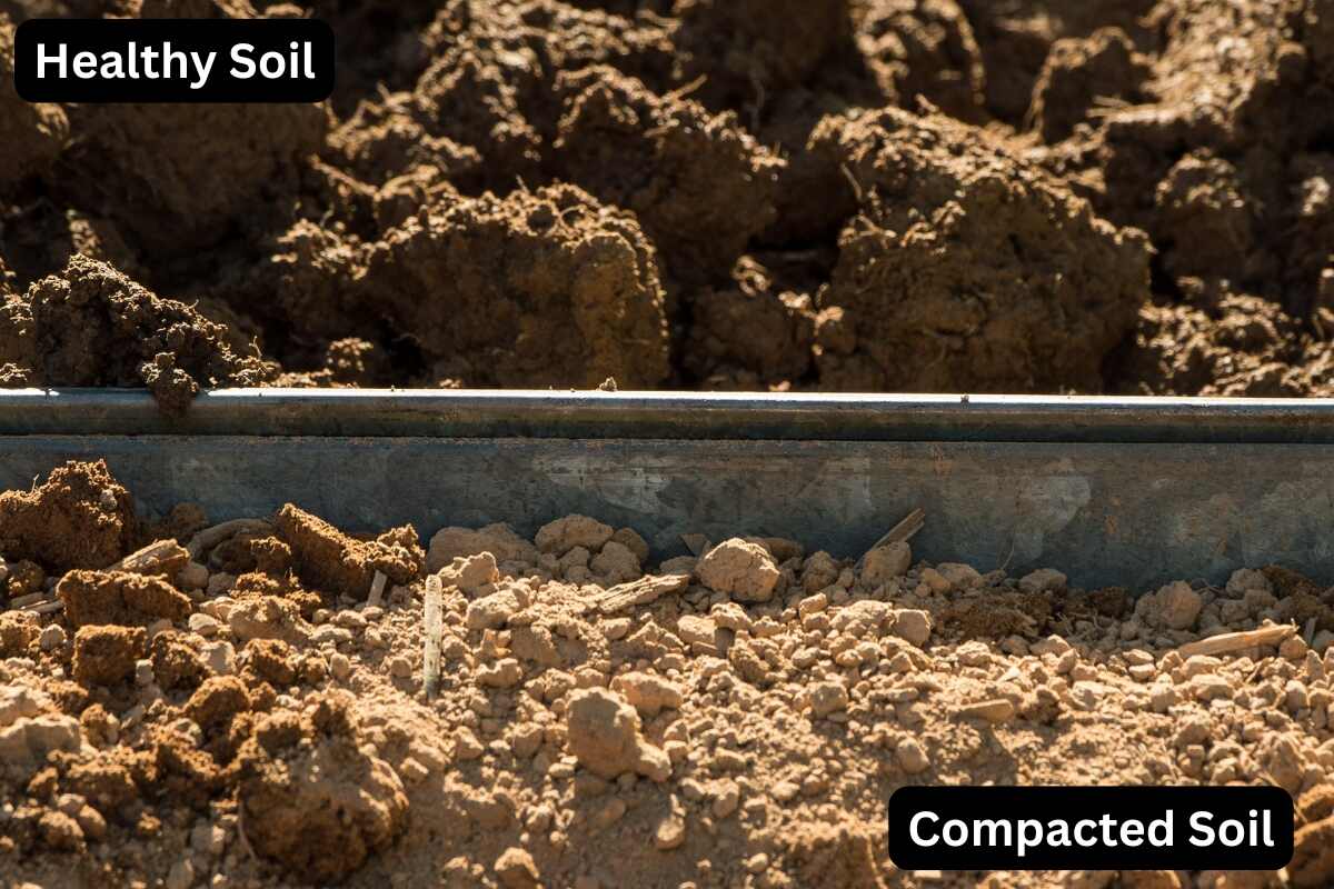 healthy soil vs compacted soil comparison