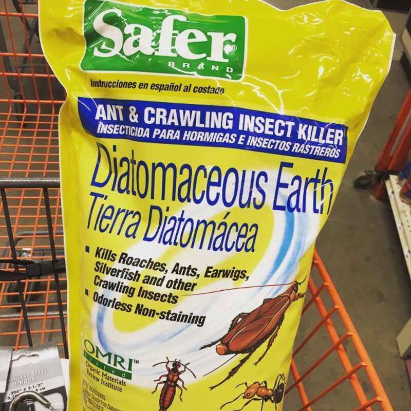 Yellow colored Diatomaceous Earth package