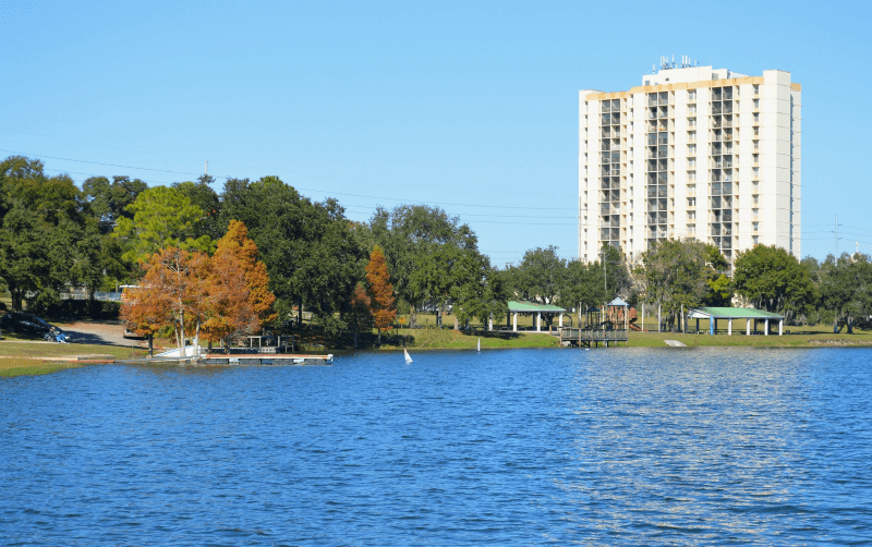 View of Lake Silver in Lakeland, Florida